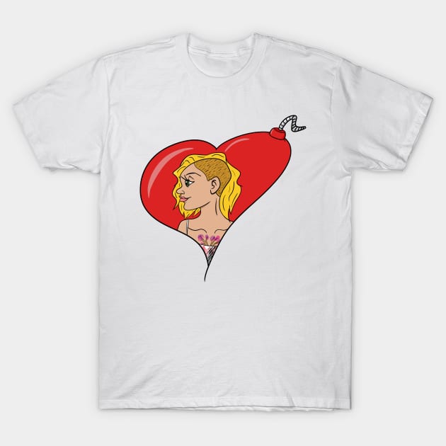 LoveBomb T-Shirt by TimeBombTom